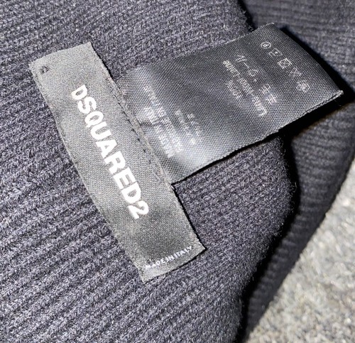 DSQUARED2 F/W 2018 Kiss Laine Chapeau Bonnet en Tricoté Tricot Rock Star - Photo 3 sur 4