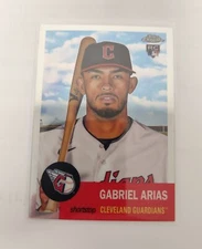 Gabriel Arias Rookie RC 2022 Topps Chrome Platinum Anniversary Card 99 Guardians