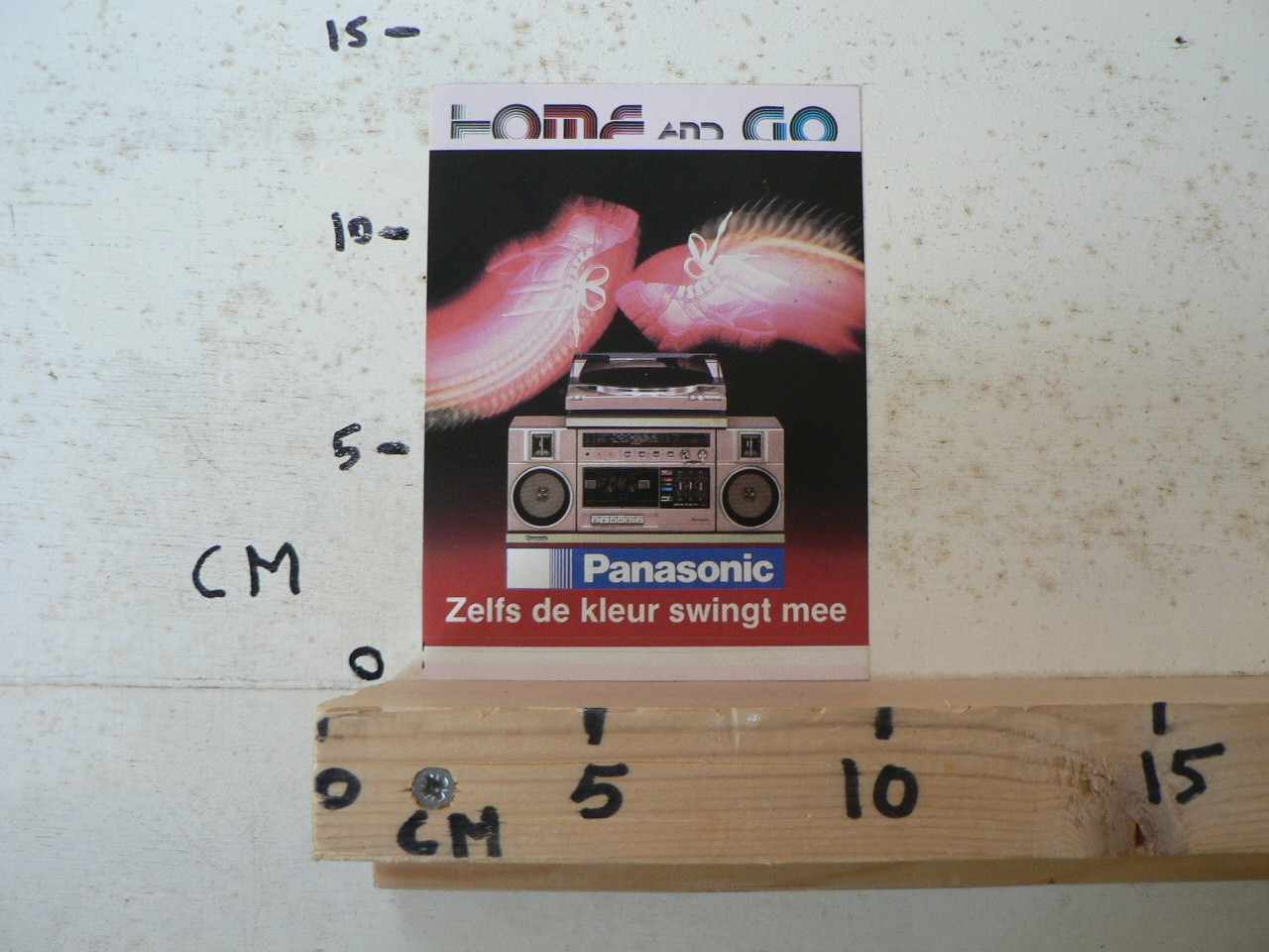 STICKER,DECAL PANASONIC STEREO INSTALLATIE PLUS PLATENSPELER ZELFS DE KLEUR C