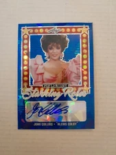 Joan Collins /20 Blue Ice SR Autograph Card 2021 Leaf Pop Century Dynasty 