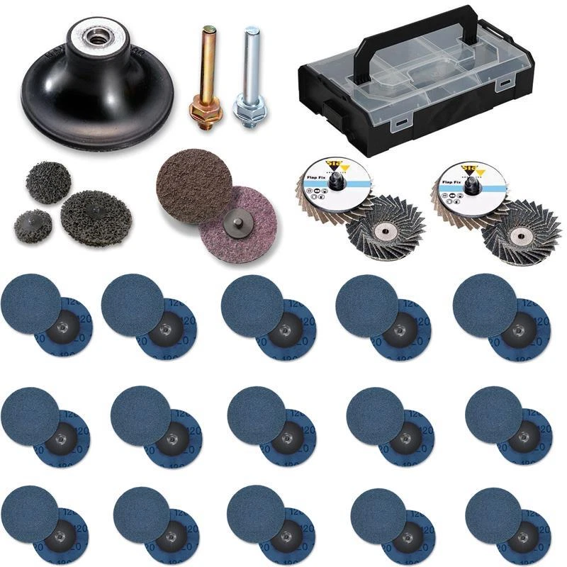 Bosch Sia Scheifmopteller Schleifmittel Set inkl. Mini L-Boxx für GWG 12 V-50 S