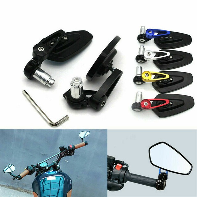 Motorcycle Handle Bar End Mirrors For Kawasaki Z1000 Z900 Z800 Z650