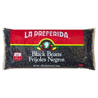 La Preferida Black Turtle Beans 16 oz Pack of 24