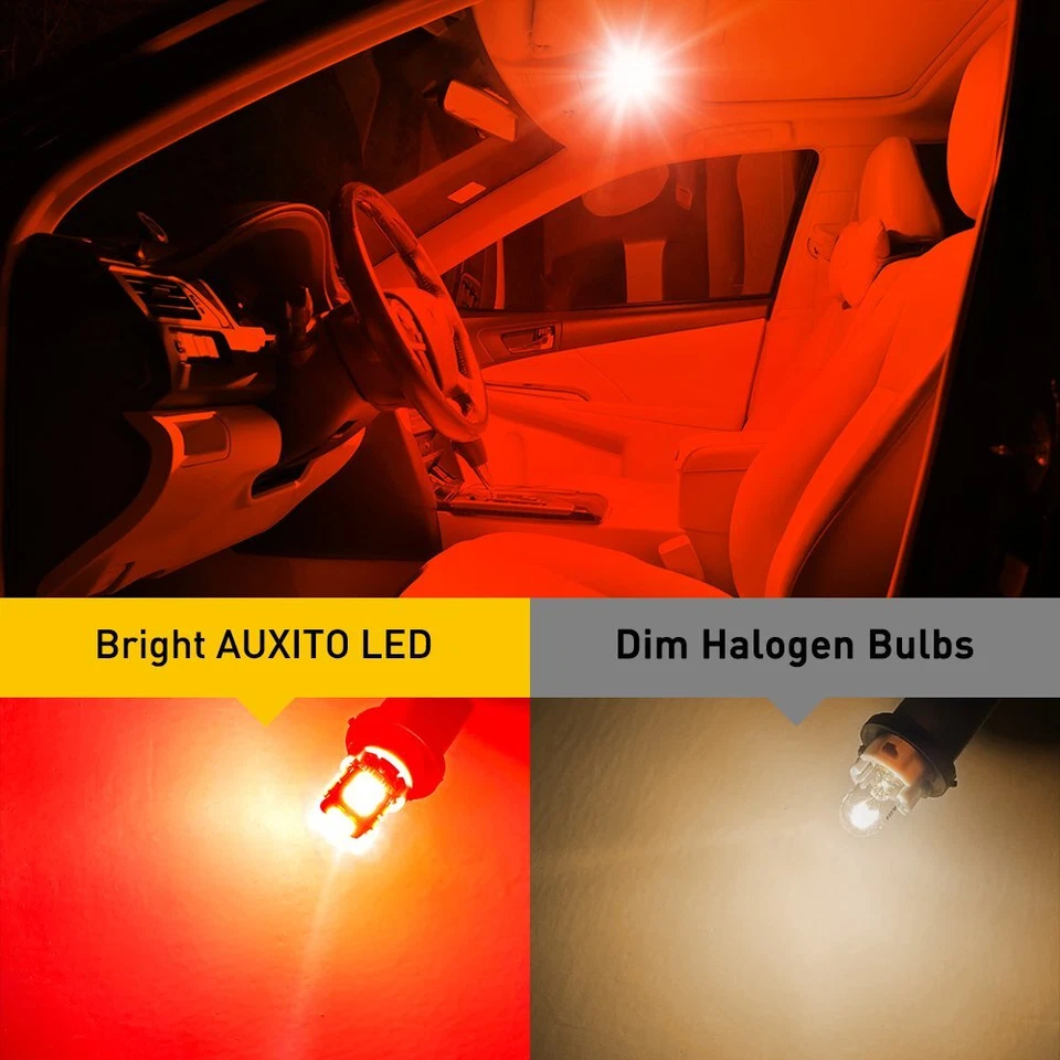 20X AUXITO T10 194 168 192 LED Interior Door Dome Trunk Map Light Bulbs Red EXF - Image 3 of 4