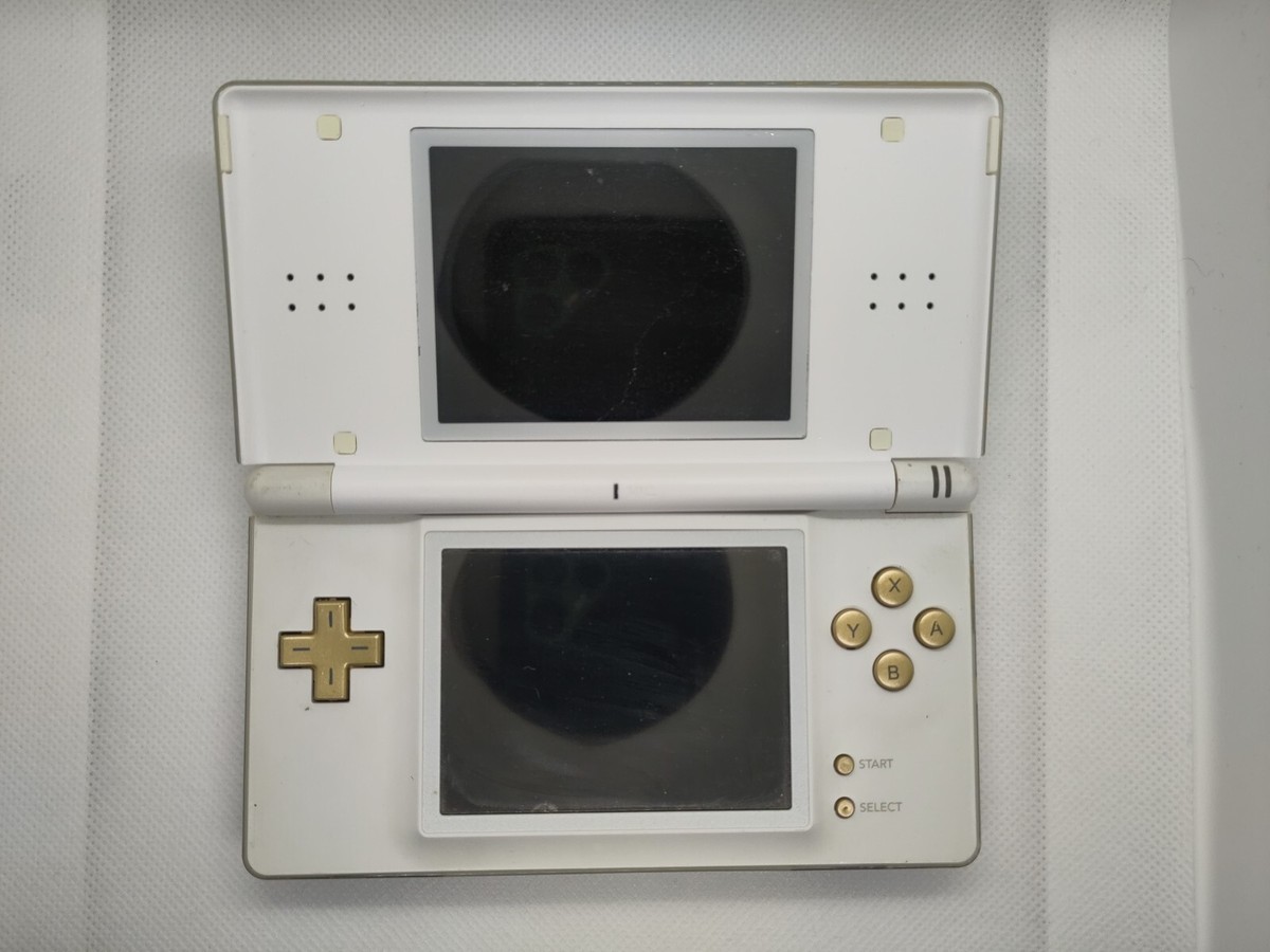 Nintendo DS Lite Handheld Console - Polar White Gold Buttons