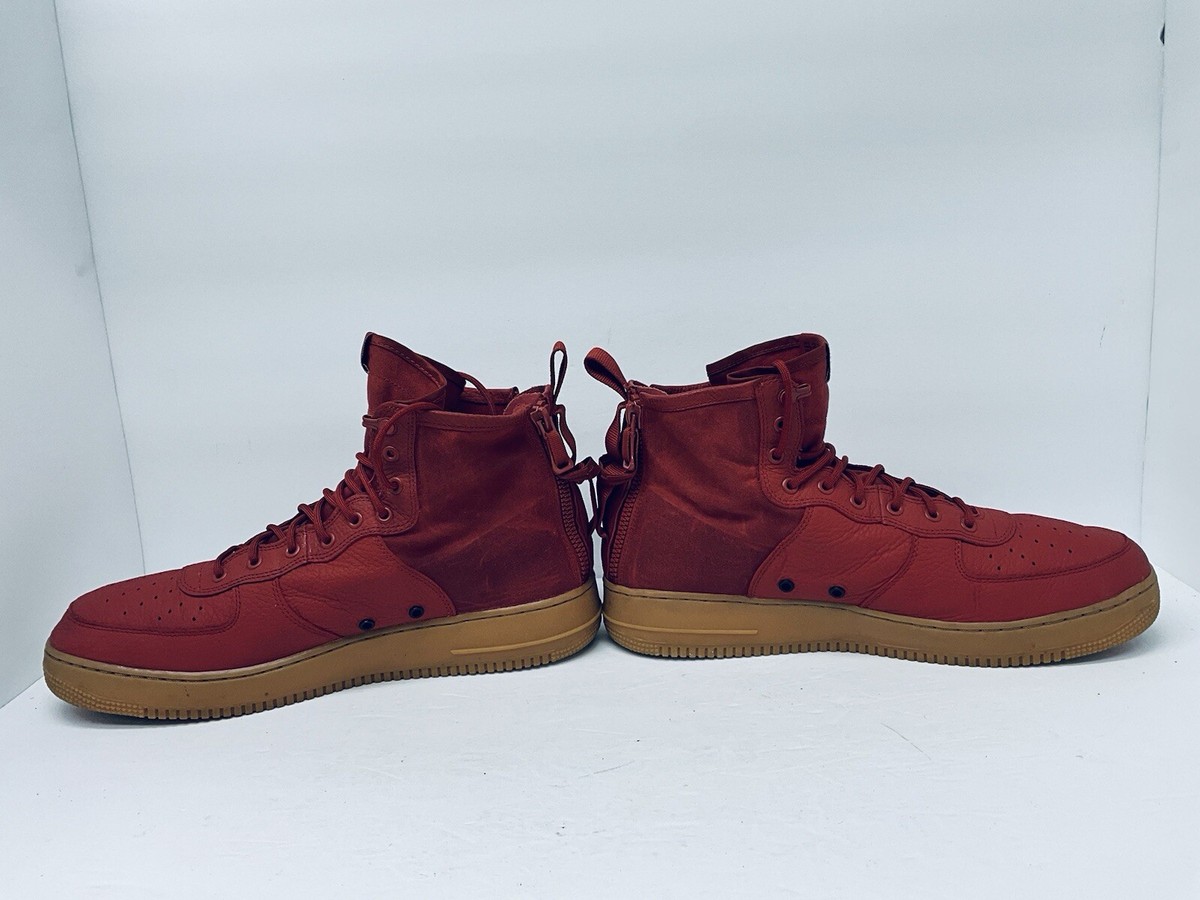 nike sf air force 1 mid dune red