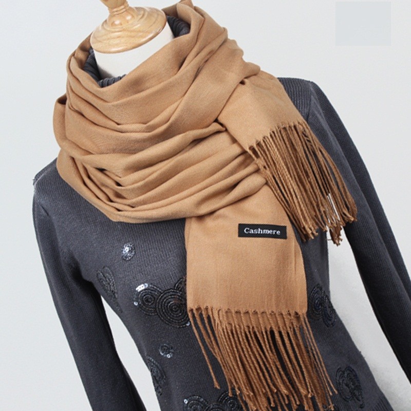 Fashion Women Solid Cashmere Scarves 