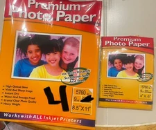Premium Photo Paper 5760dpi 9mil 20 Sheets of Size 4"x 6" + 8.5x11” (4) Sheets