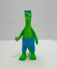 ANKYO Cool Crocodile Blue Shorts Shades Plastic Toy Figure with Ice Cream Cone 