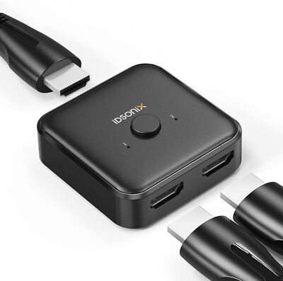 HDMI Splitter 1 in 2 Out 4K Ultra HD 3D Umschalter Full 1080P Verteiler Adapter