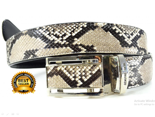 real snake belt