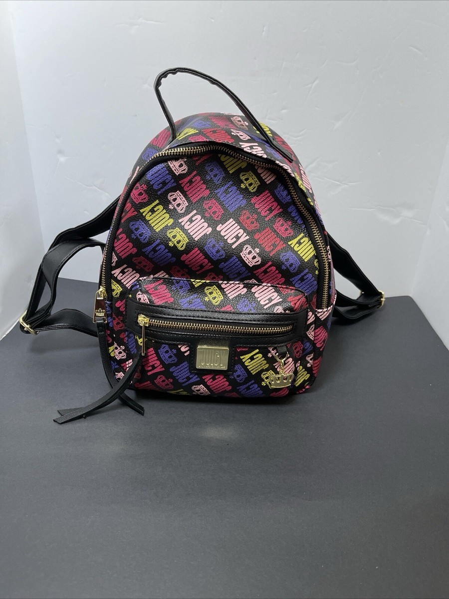 Juicy Couture Logo Backpack Multicolor Shoulder Bag Purse | eBay display picture 1