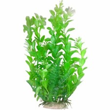 7 Inch Tall Green Foliage for Aquarium, Fish Tank Safe Plastic Aquarium Plant