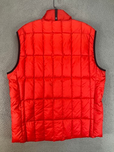 Victorinox Vest Mens Large Red Down Duvet Soft Shell Swiss Army Full Zip Nylon - Picture 11 of 14