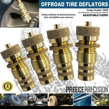 PREECE OFFROAD 4WD AUTOMATIC TIRE DEFLATORS Set of 4
