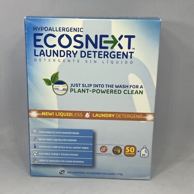 Ecosnext Liquidless Laundry Detergent Magnolia & Lily 50 Squares