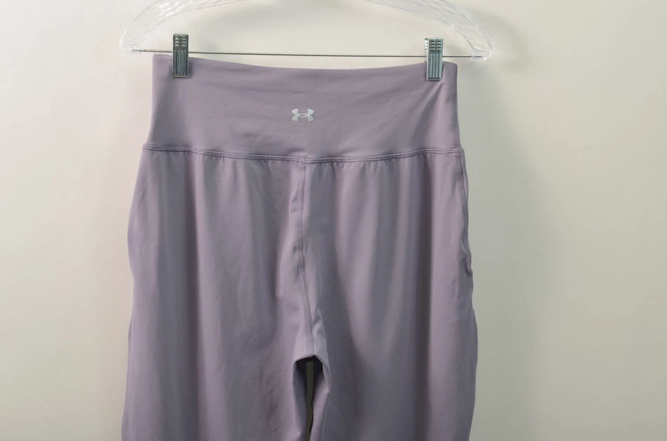 Under Armour Meridian Joggers Yoga Pants Womens Medium Purple Pockets Cropped - Image 4 of 4
