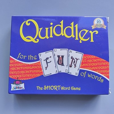 Quiddler Kurzwort Familie Kartenspiel Wörterbuch 2019 Play Monster Set Enterprise
