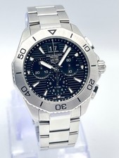 Tag Heuer Aquaracer 40mm CBP1110 Black Dial Pro 200 Chronograph Steel Papers