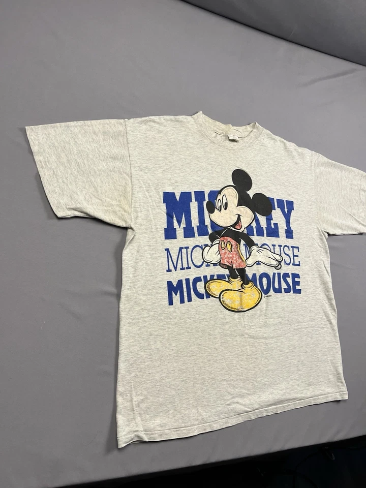 Vintage 80s Velva Sheen Mickey Mouse T-Shirt Disney Single Stitch XL - Image 4 of 4