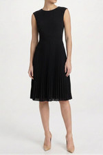 Prada - Black Pleated Midi Dress