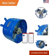 Smart Attic Fan - 1945 CFM with App Control & Humidity Sensor - Energy Efficient