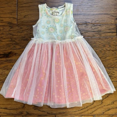 Matilda Jane Sz 4 Secret Fields Special Snowflake Tulle Overlay Dress - Image 1 of 4