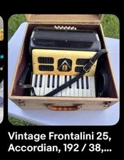 Vintage Frontalini 25, Accordian, 192 / 38,... Made Italy