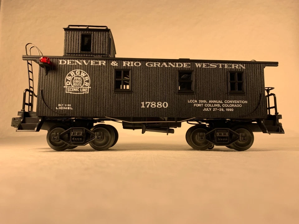 LIONEL 6-17880, LCCA 1990 CONVENTION, DENVER & RIO GRANDE WESTERN CABOOSE, NIB - Image 3 of 4