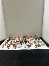 Plastic Animal Figurines Lot of 64