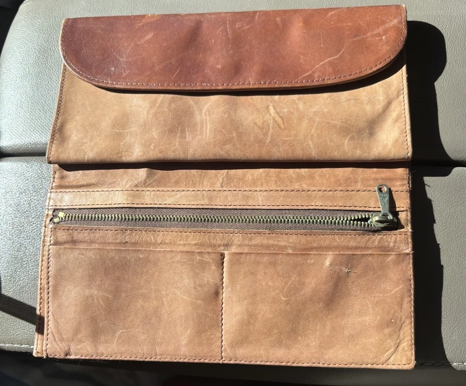 复古 Roberta di Camerino 棕色皮革钱包 — 第 4/4 张图片