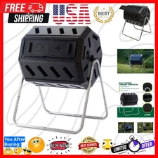 IM4000 Dual Chamber Tumbling Composter Canadian-Made, 100% Recycled Resin - O...
