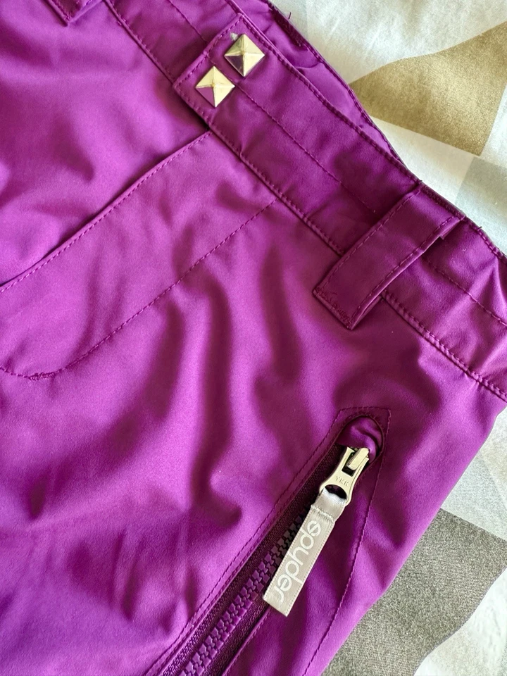 Pantalones de snowboard Spyder talla 8 jóvenes niñas morados Foto 2 de 4