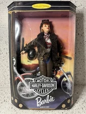 1998 Mattel Harley Davidson Red Hair Barbie 2nd In A Series