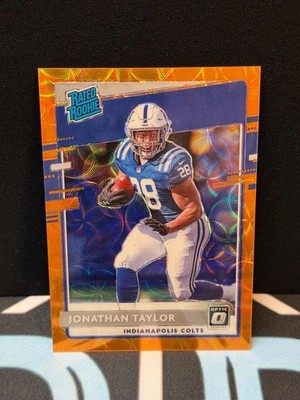 2020 Panini Donruss Optic Jonathan Taylor Rated Rookie Orange Scope /79 Colts SP