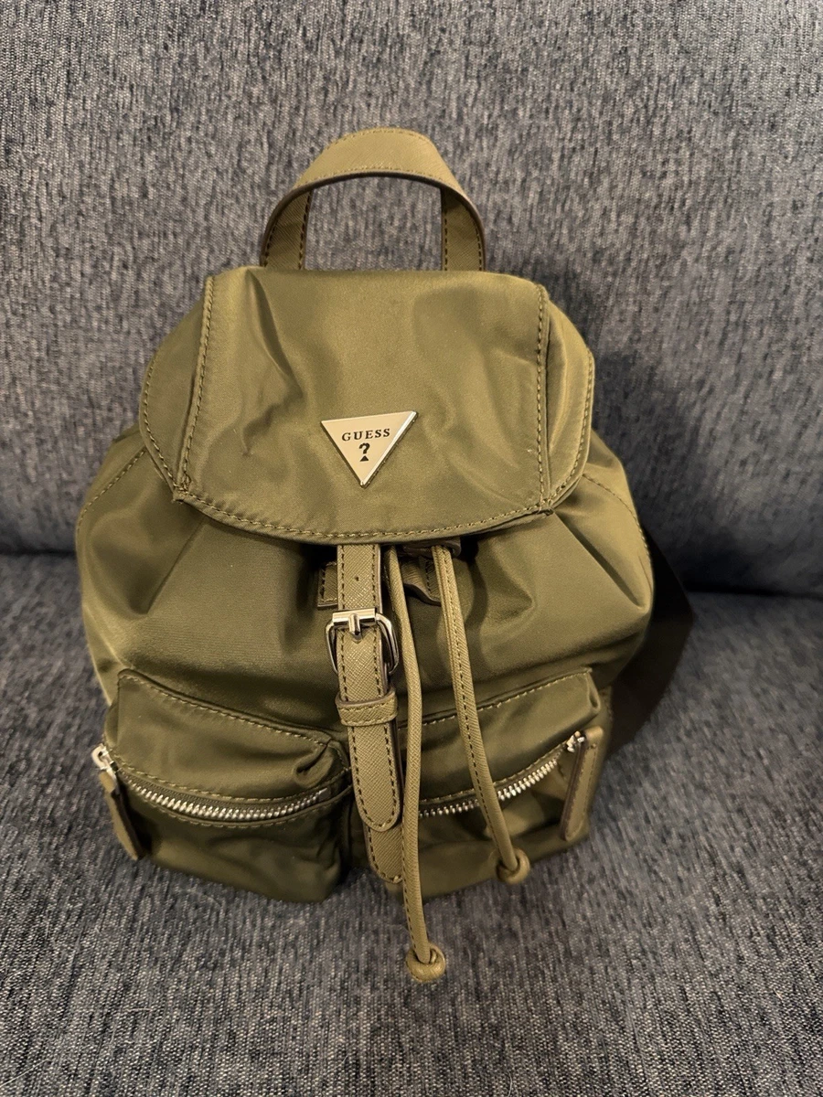 guess vintage heavy nylon draw string mini backpack Womens Eco Gemma Backpack, Drawstring Flap, Black : GUESS: Clothing, Shoes & Jewelry Small guess backpack - Gem