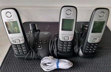 Gigaset A415A 3 x Cordless Phones With Answering Machine including instructions