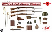 Icm Wwi Turkish Infantry Weapons & Equipment 1:35 Bausatz Model Kit 35699