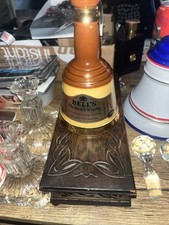 Vintage Rare Collectible Bell's Whiskey Decanter Wade Ceramic 1970s Empty Bottle