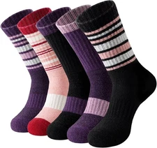 Merino Wool Socks for Women Hiking Thermal Winter Thick Warm Cozy Boot Socks
