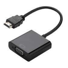 Manhattan HDMI to VGA Converter cable, 1080p, 30cm, Male to Female, Micro-USB Po
