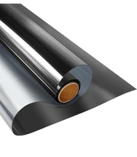 KESPEN Window Privacy Film One Way Reflective Daytime Privacy Black & Silver