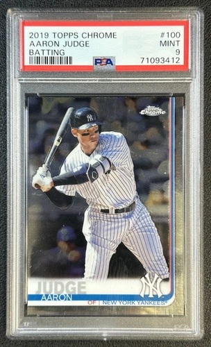 AARON JUDGE PSA 9 2019 TOPPS CHROME #100 YANKEES 3412