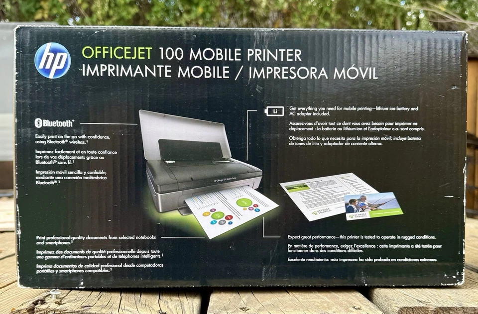 New HP OfficeJet 100 Mobile Printer Bluetooth Sealed - Image 2 of 4