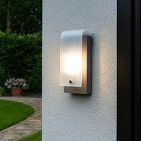 Wandlampe AußEnleuchte HaustüRlampe Glas Fassadenlampe Balkonlampe Verzinkt Led