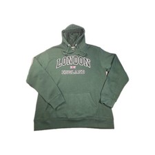 16SIXTY Pullover Hoodie Green London England Men's 3X-Large Hooded Pockets