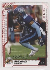 2020 Upper Deck CFL Red 14/165 Qudarius Ford #185 o1h