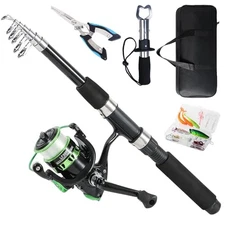 6.9ft Telescopic Fishing Rod and Reel Combo for Freshwater Fishing