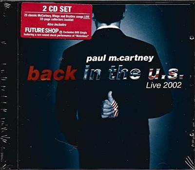 Back In The U.S.: Live 2002 - Paul Mccartney CD OGVG FREE Shipping