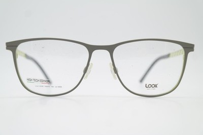 Brille LOOK L0536 Grau Gelb Oval Brillengestell eyeglasses Neu